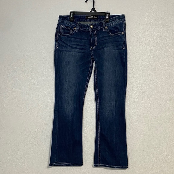 Express Denim - Express Women's Dark Blue Boot Cut Jeans